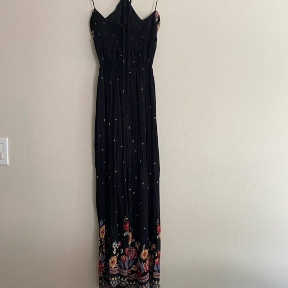 Sienna Sky Floral Jumpsuit Wide Leg Cropped Halter Size Women’s Small EUC - Picture 4 of 6